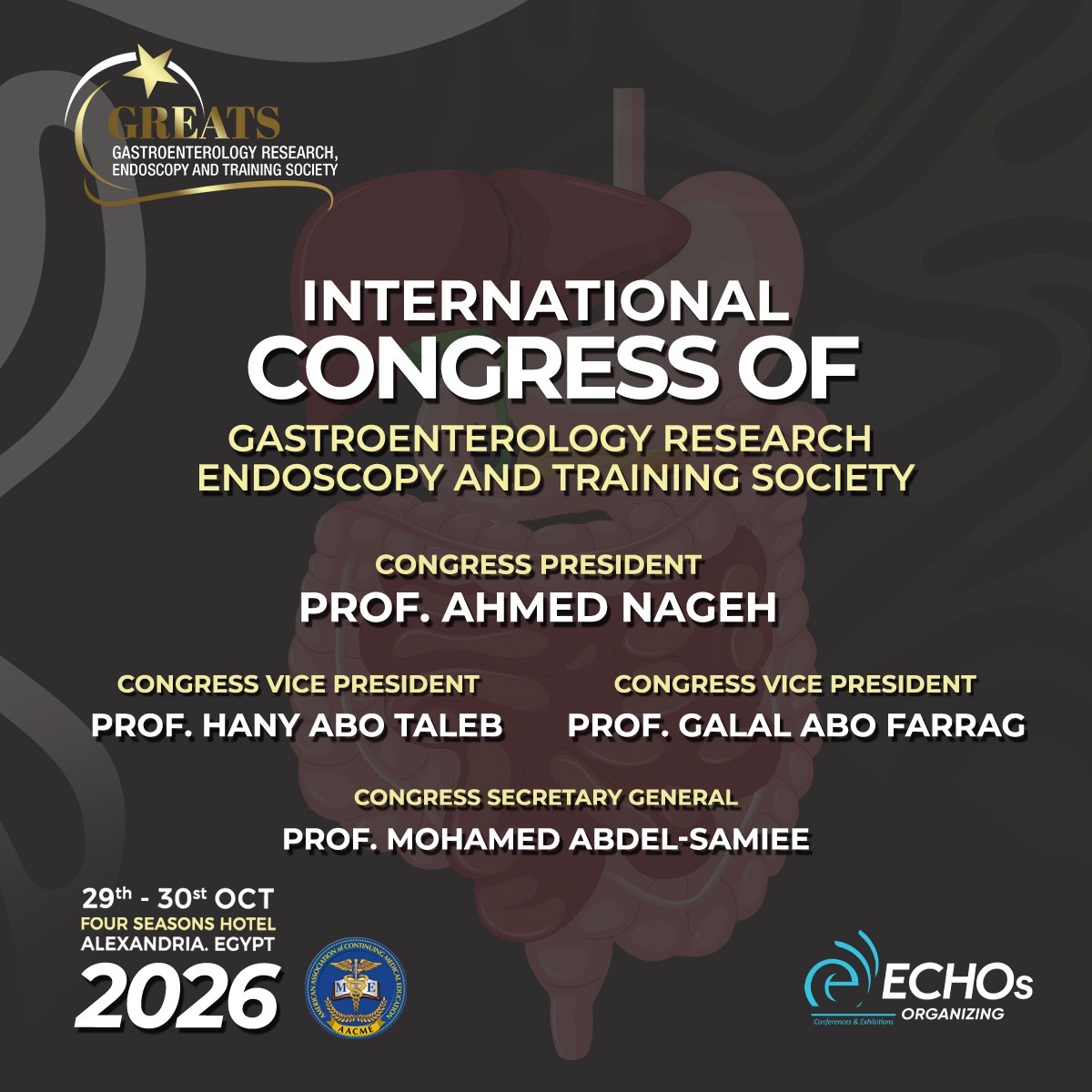 INTERNATIONAL CONGRESS OF GASTROENTEROLOGY RESEARCH ENDOSCOPY AND TRAINING SOCIETY 2026